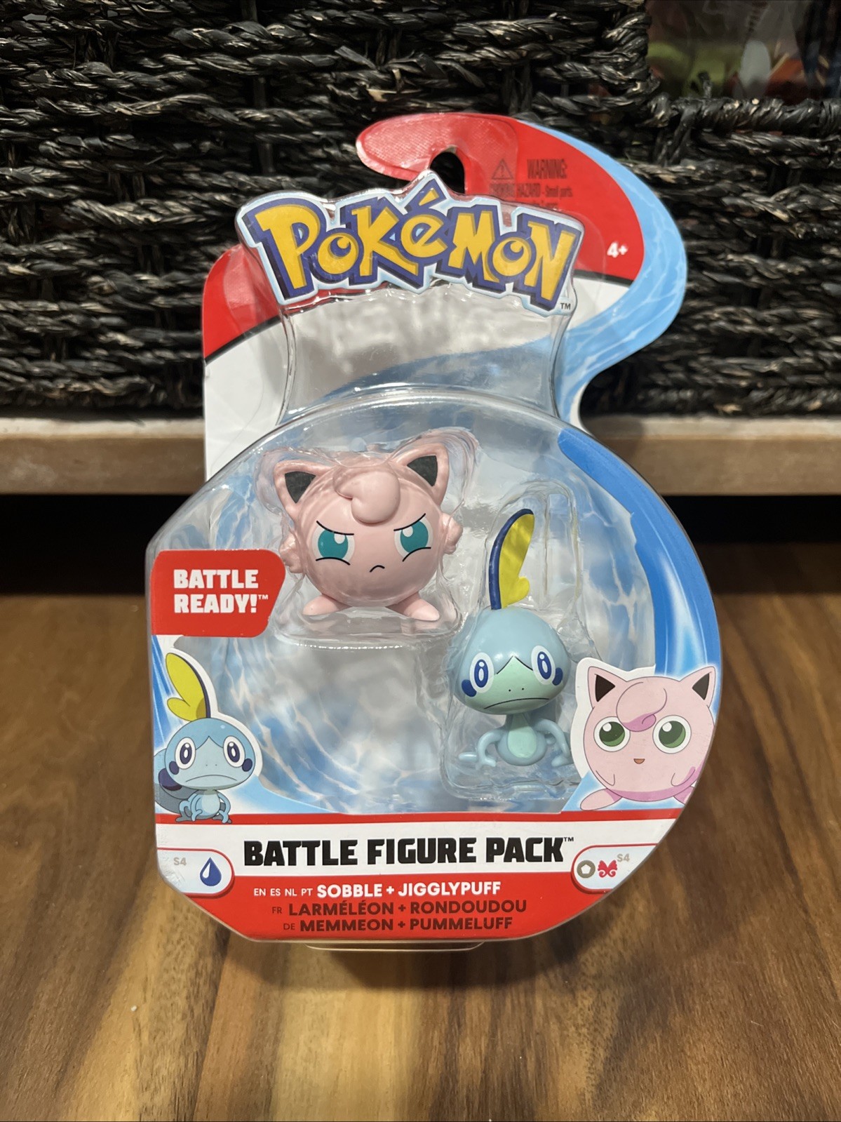 Pokémon Battle Figure 2-Pack Sobble + Jigglypuff Jazwares – New & Sealed