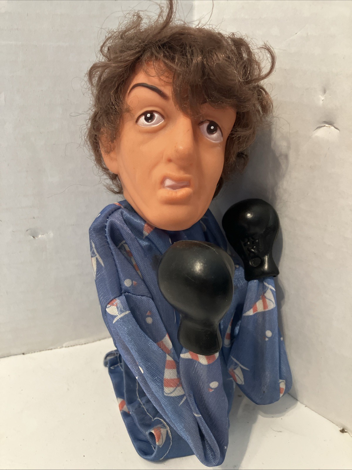 Vintage 1980s Rocky Balboa Hand Puppet Boxing Figure Sylvester Stallone Works