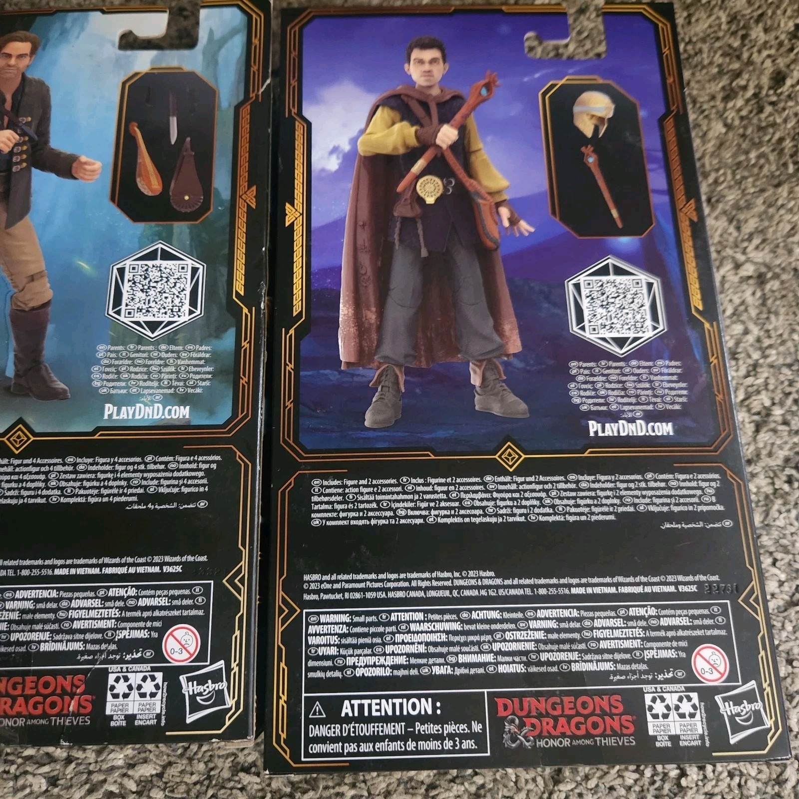 Lot Of 3 Dungeons & Dragons Action Figures Holga Edgin & Simon NEW