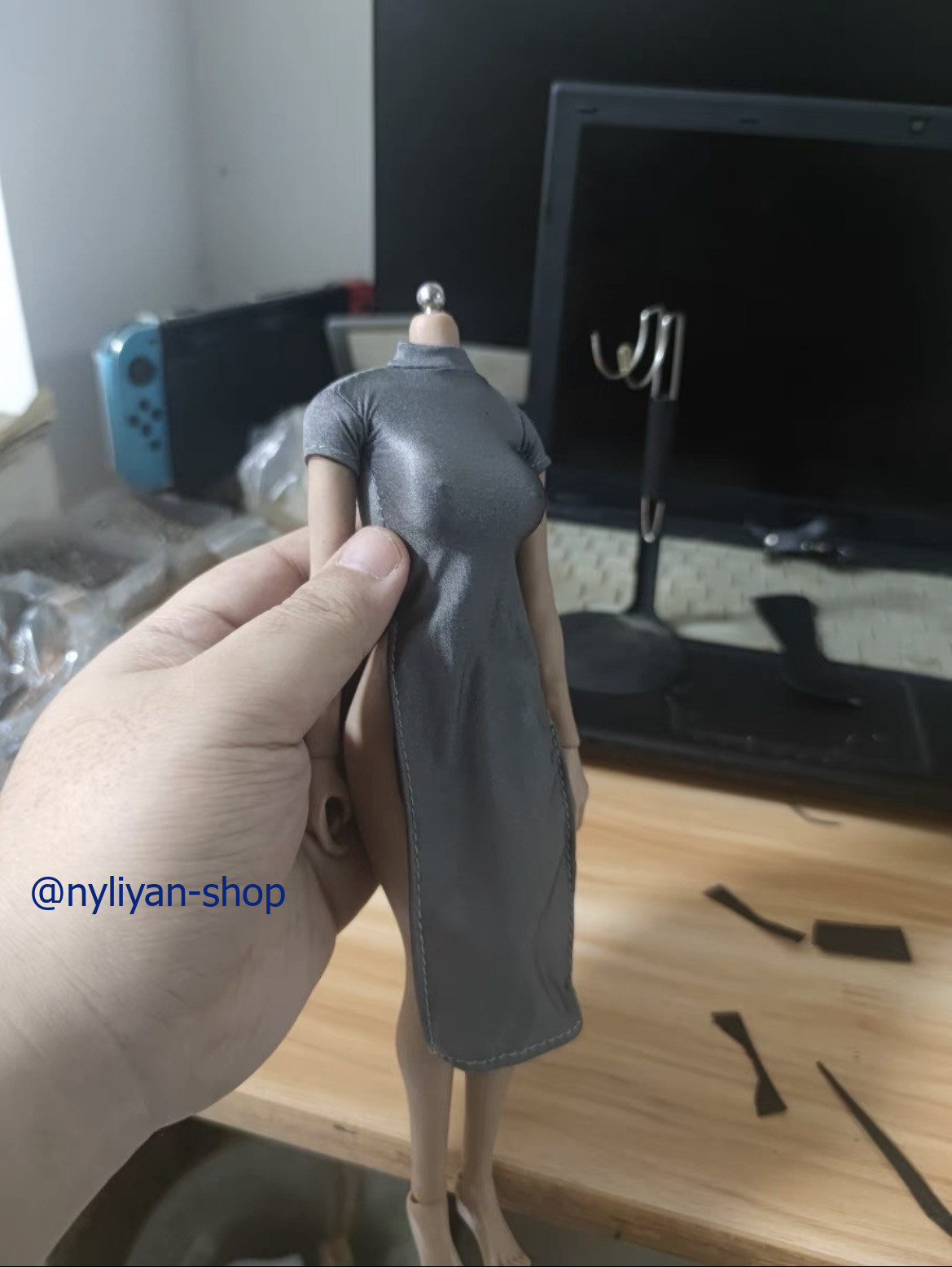 1/6 Female Sexy Cheongsam Skirt Dress Clothes Model For 12″PH TBL Figure Doll