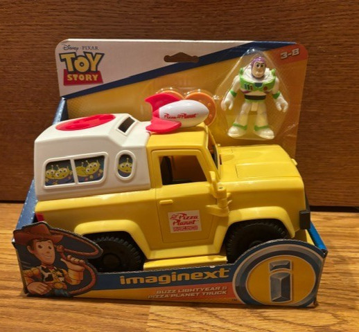 Disney Toy Story Imaginext Woody & RC Car & Buzz Lightyear & Pizza Planet Truck