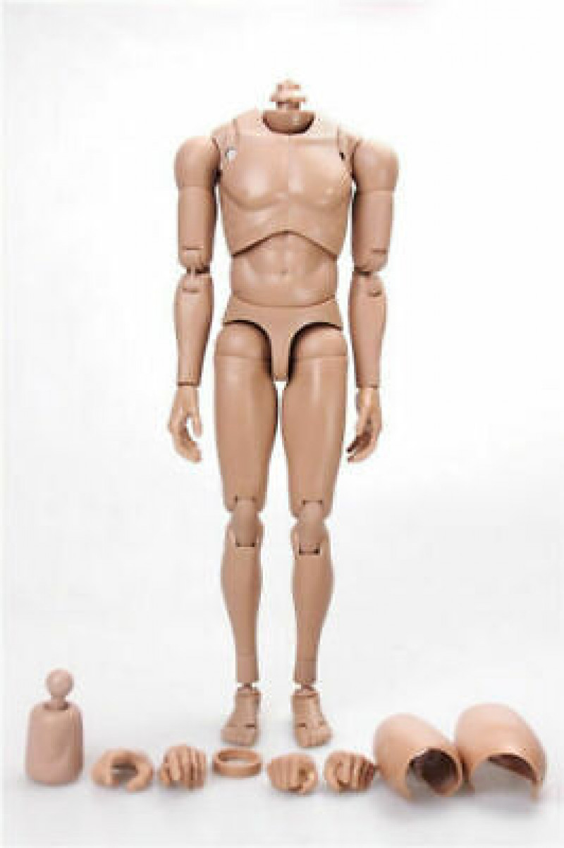 US 1/6 Male Flexible Body Action Figure Asian Skin MX02-B For 12” Soldier Dolls
