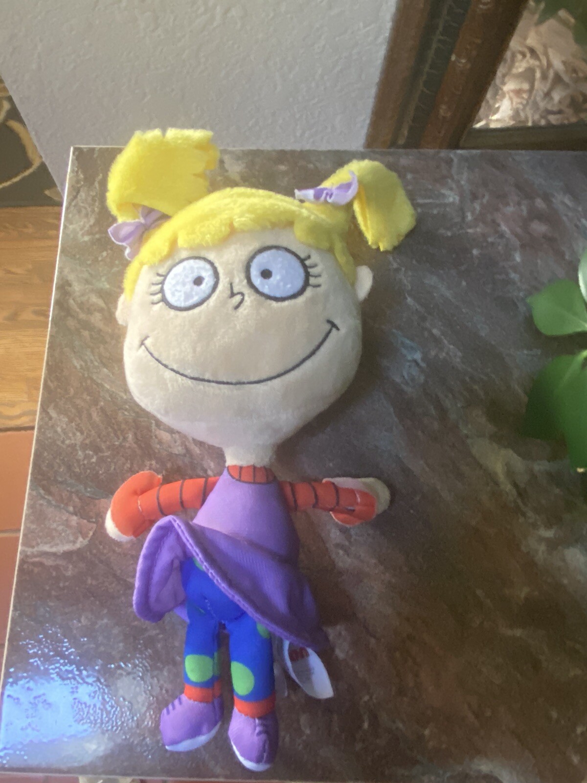 Rugrats Angelica Plush Doll 10″ Toy by Nickelodeon 2022 Blonde Hair, All Ages