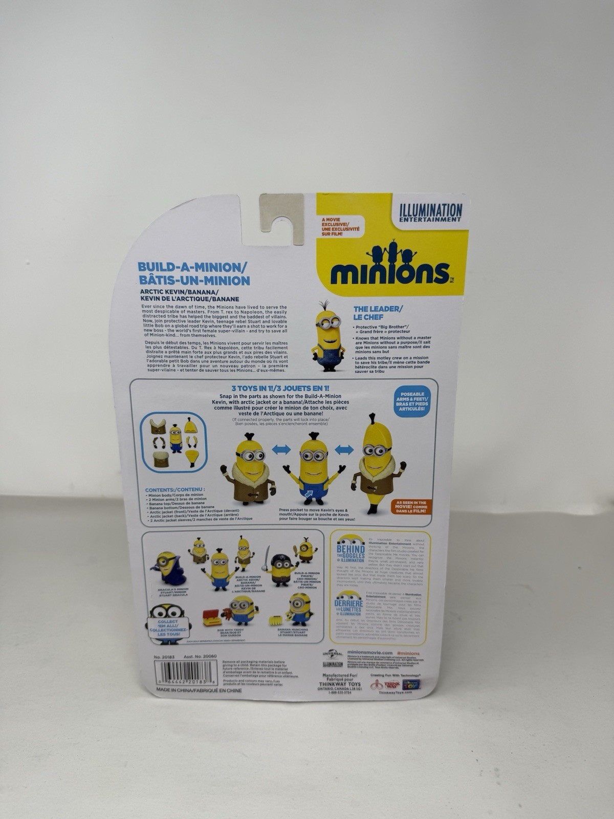 MINIONS Arctic Kevin/Banana 3IN1, Build-a-minion Poseable Deluxe Action Figure