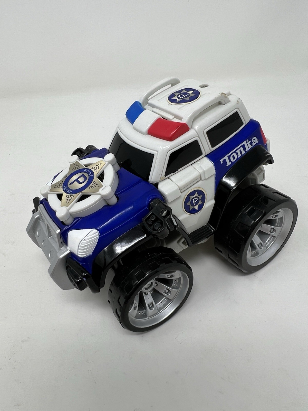 Transformers Policeman Pete 1-2-3-SUV Blue White Tonka 2001 #D