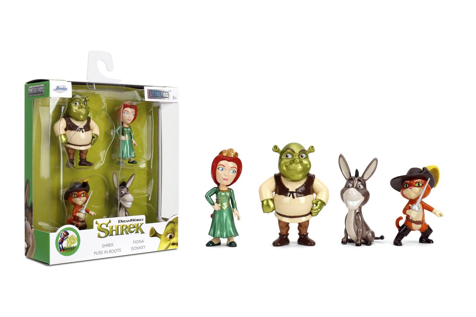 Jada Shrek Metalfigs 4-Pack Movie Collectible Figures 2.5-Inch Die-Cast Scale…