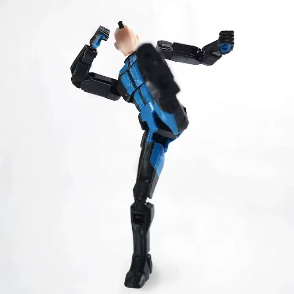 3D Printed Invincible Superhero Action Figures with Articulatable Limbs