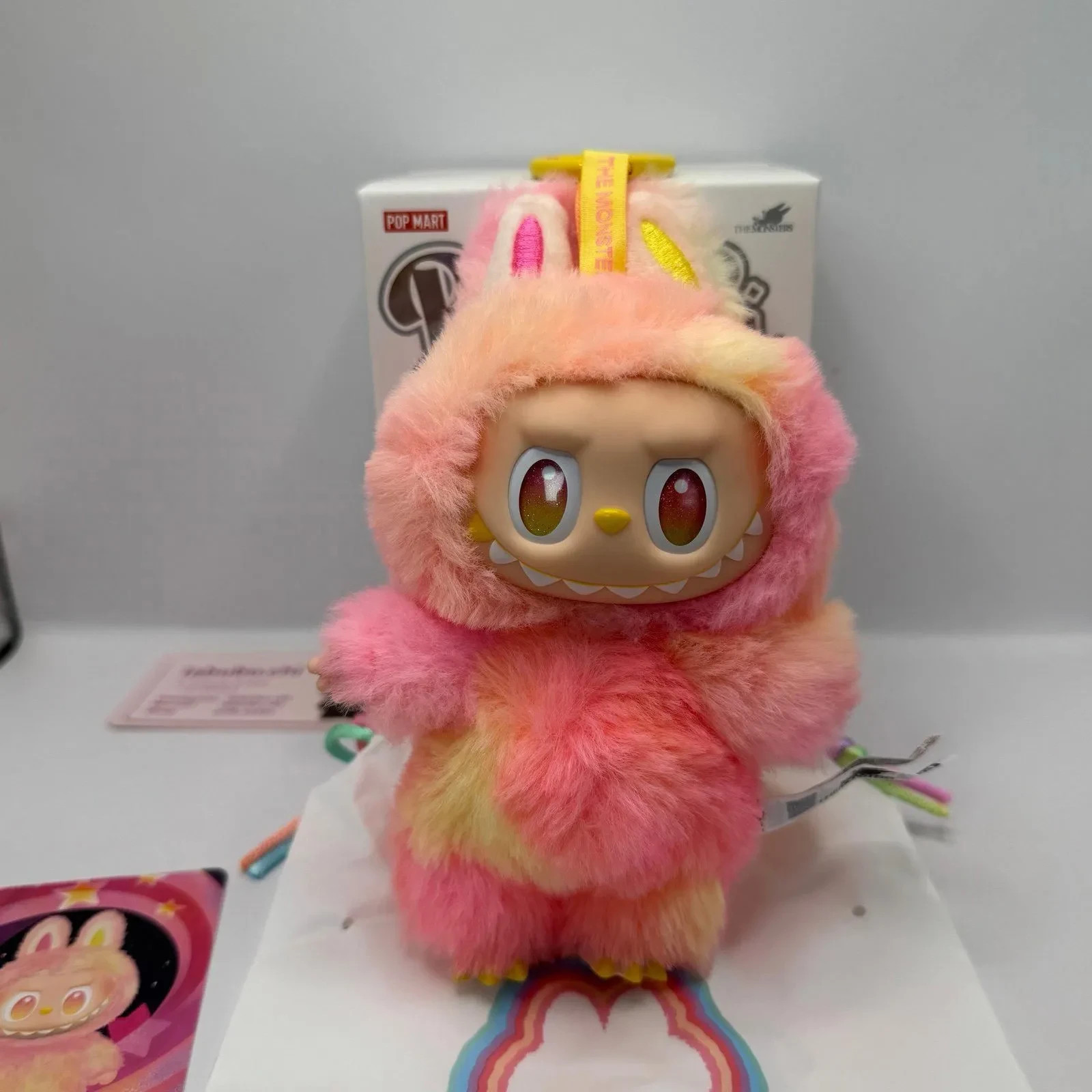 POP MART The Monsters Big Intero Energy Loyalty Labubu Plush Pendant Open Box