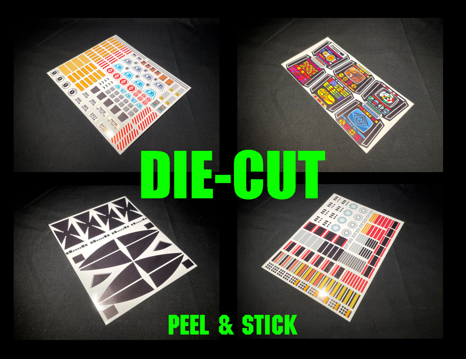 Deluxe Sticker Sets DIE CUT | 1976 Mattel Space 1999 Eagle