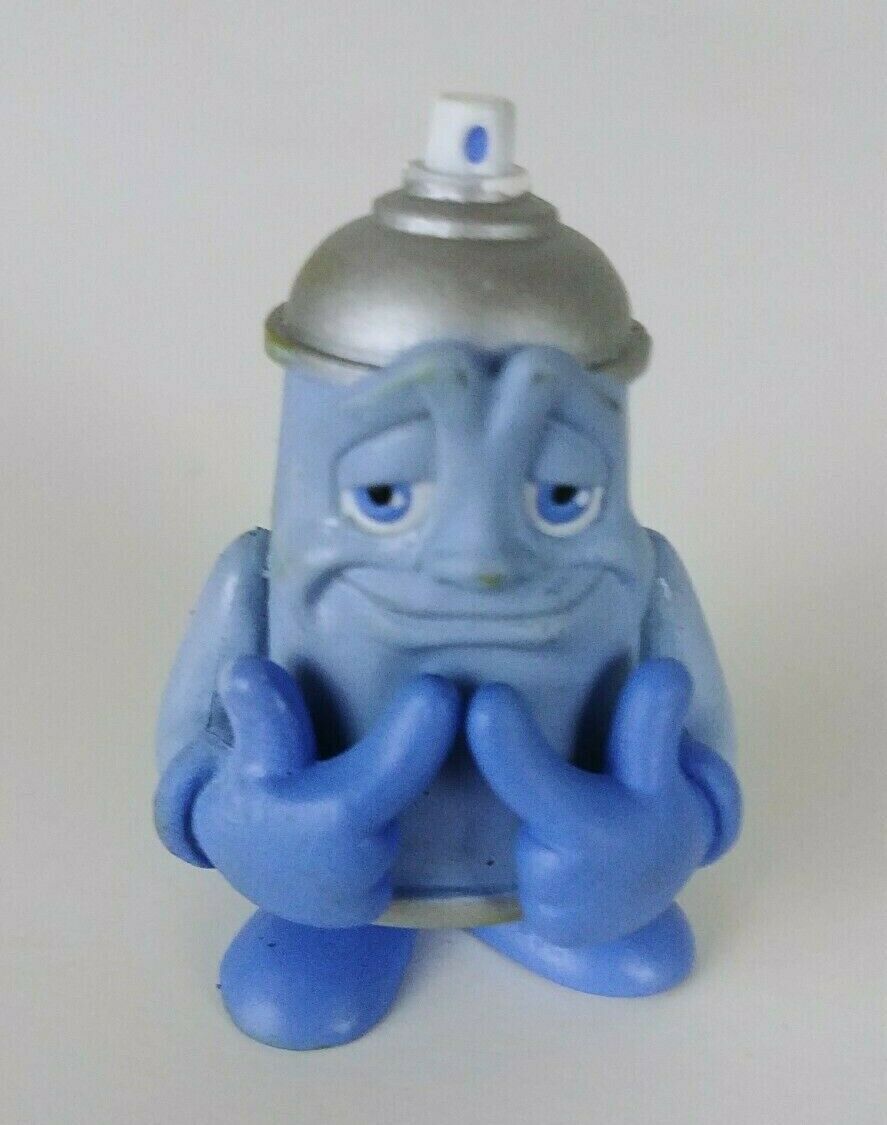 The CAN CREW Urban Spray Cans West Blue figurine collectible retired 1.5″
