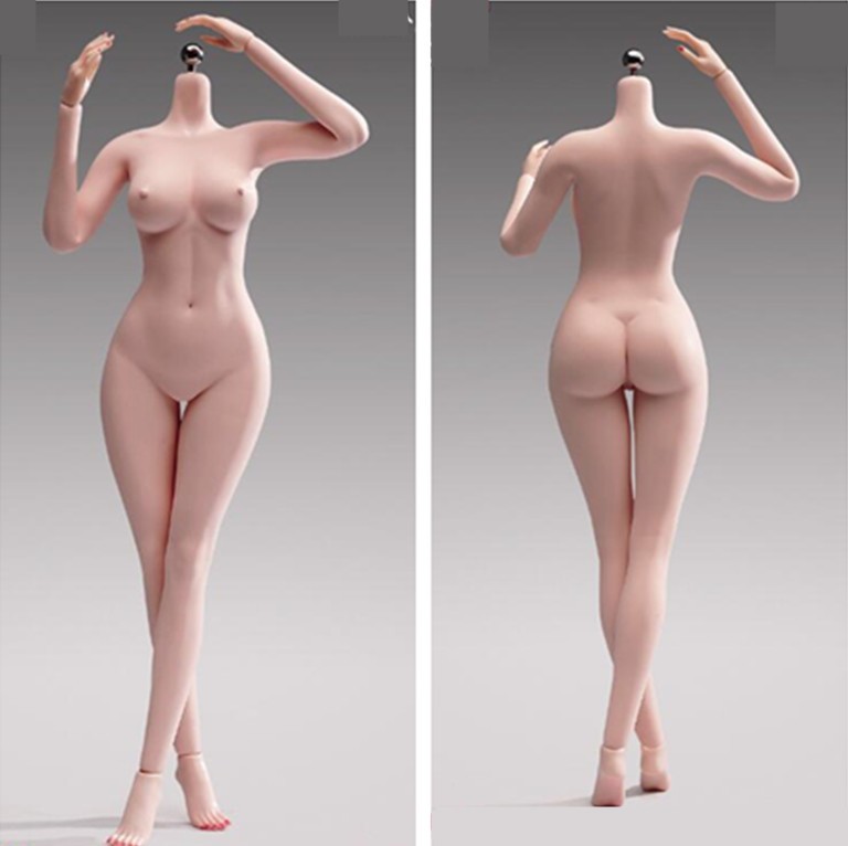 YM506 1/6 Female Silicone Body Hands Foot Sexy Makeup w/ Detail 12″Action Figure