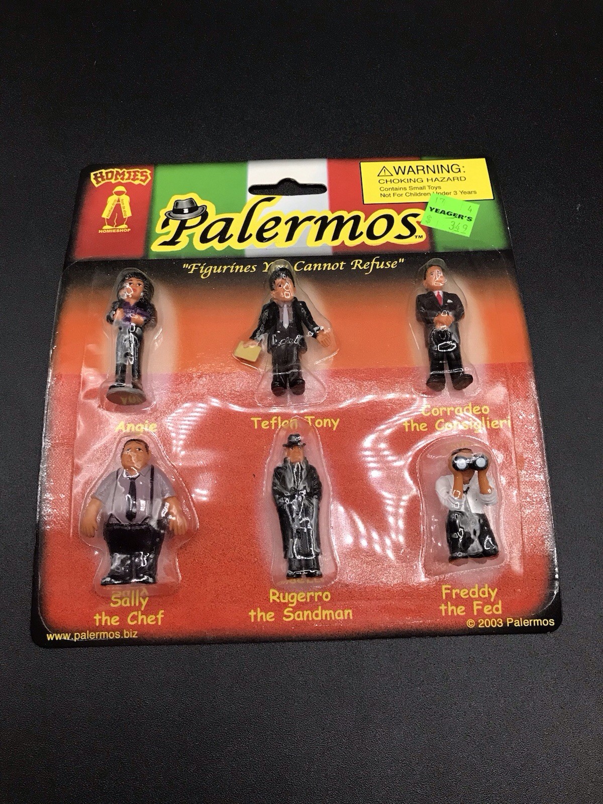 Homies Palermos Miniature Figurine Set 2003 Angie, Tony, Sally New In Package