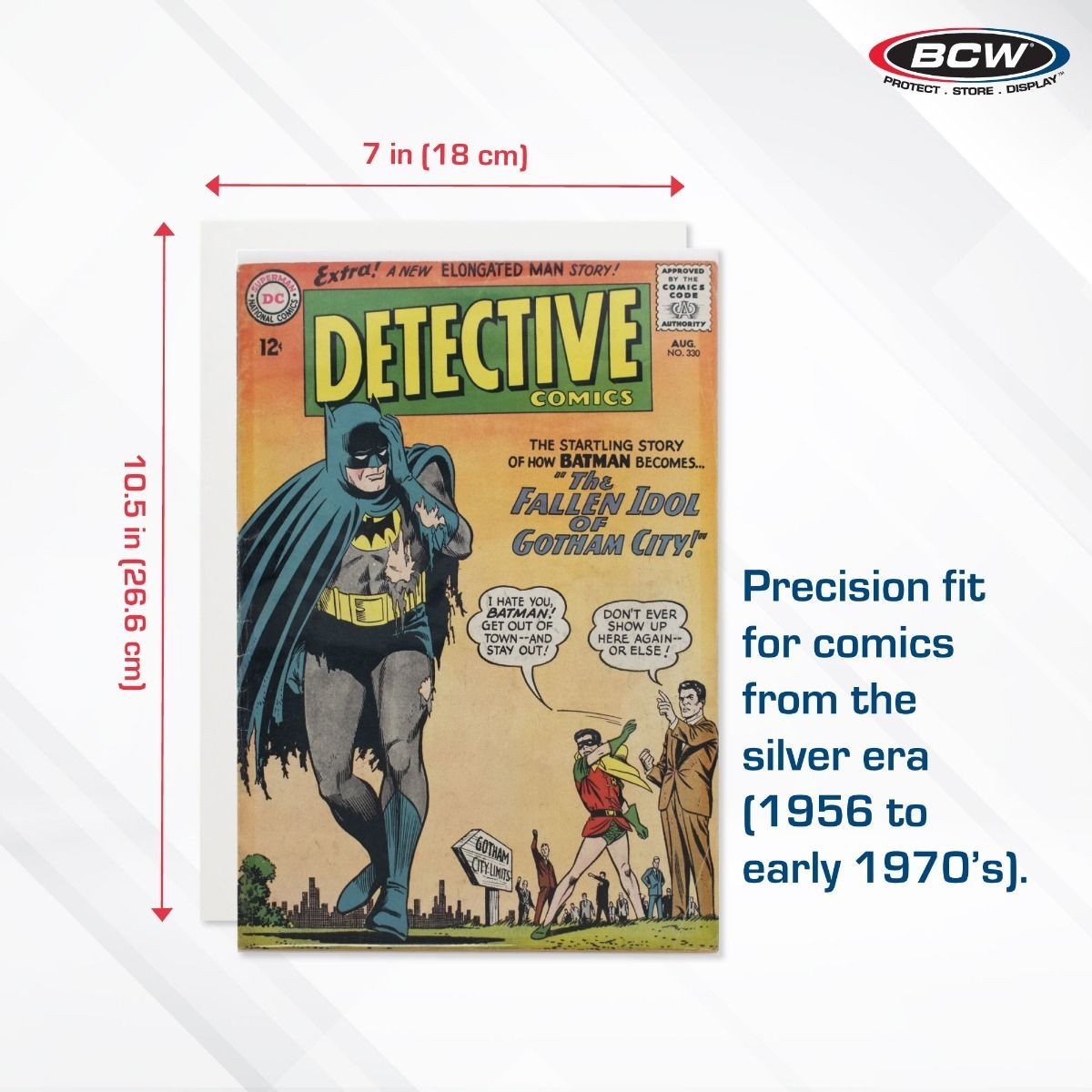 200 BCW Silver Age Comic Book Backer Boards Acid Free 24PT 7″ X 10 1/2″ 2 Packs