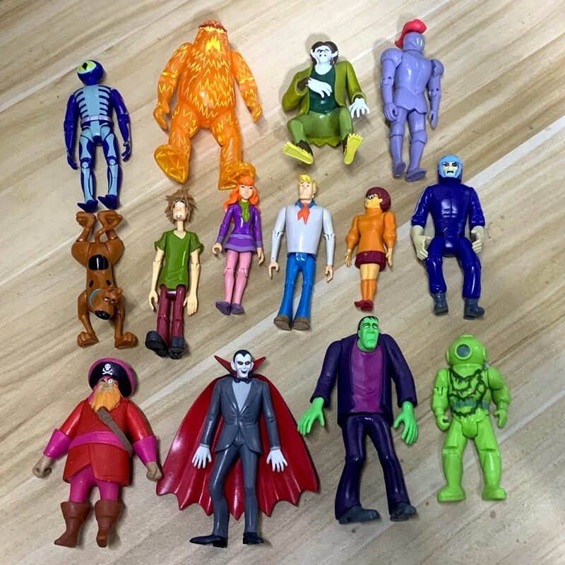5” Scooby Doo Crew Mates Fred Shaggy Wolfman Dracula Knight Villains Figures