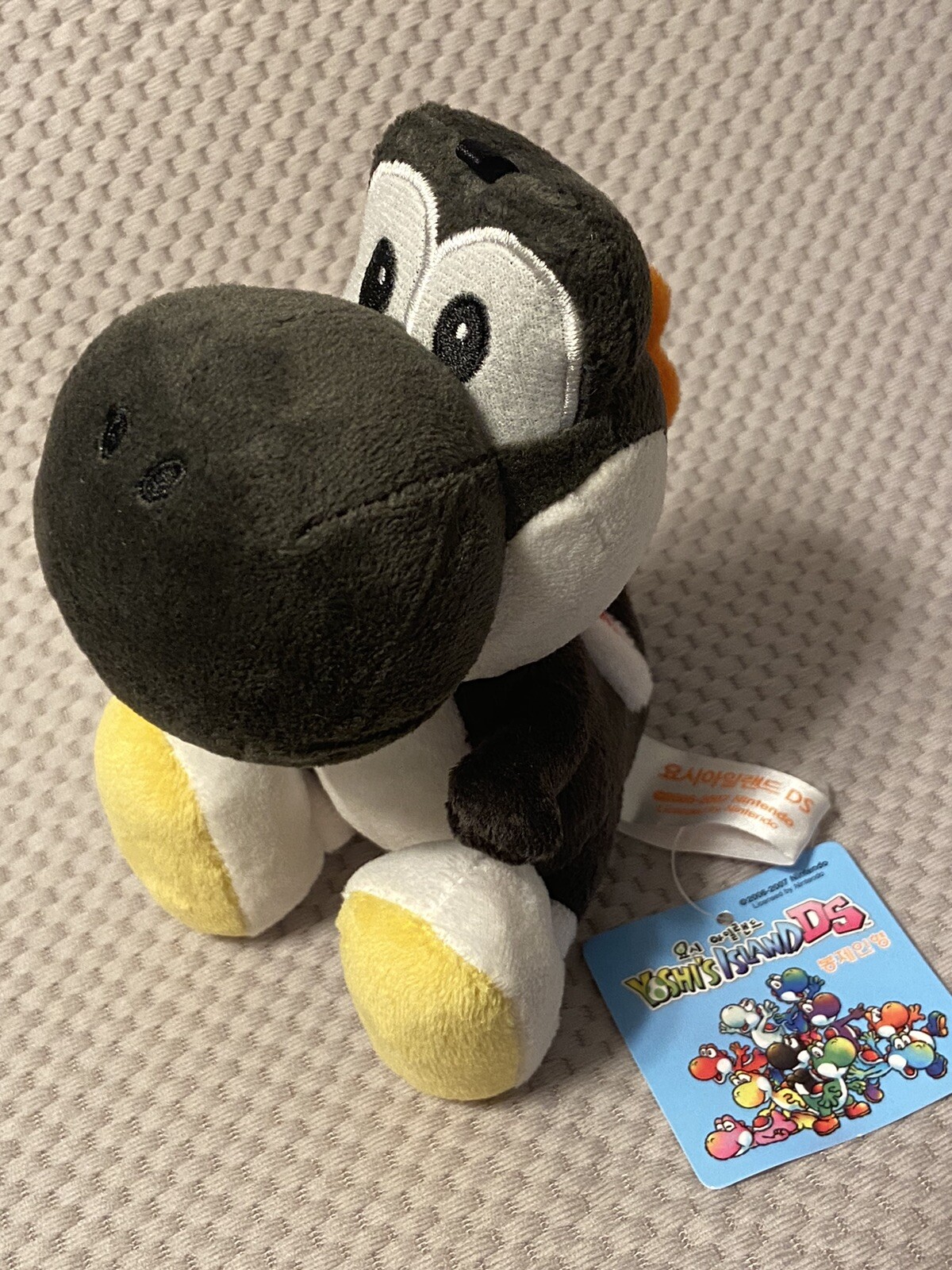 Korea KPS Sanei Mario Yoshi’s Island DS 5” Black Yoshi Plush Toy 2009