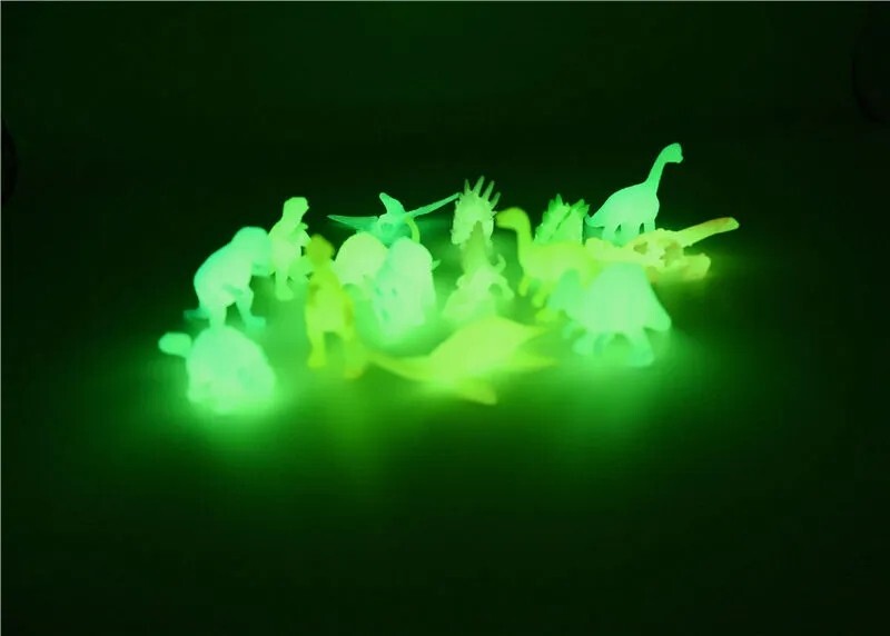 Figurine Dinosaur Phosphorescent Bundle 16 Pièces Child Toy Light Dark
