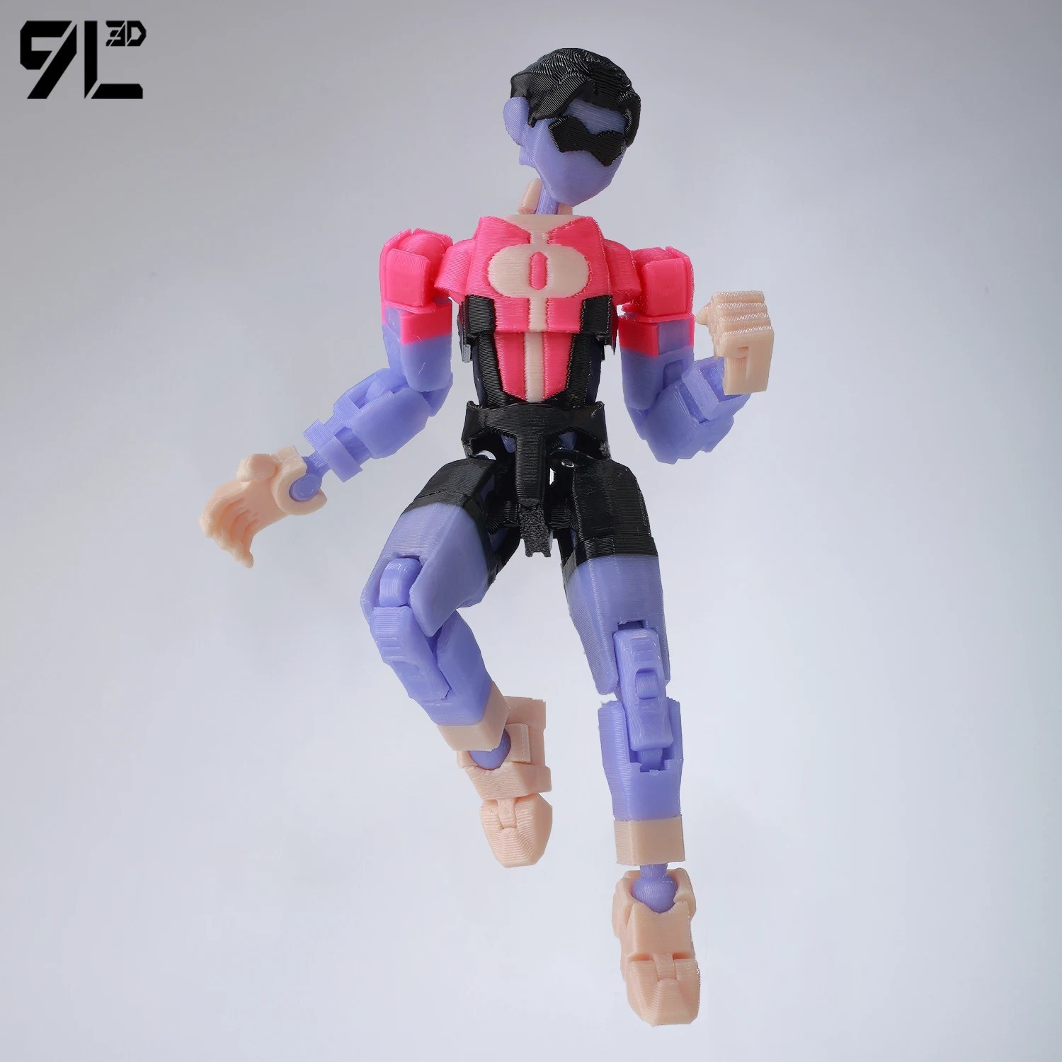 3D Printed Invincible 2.0 Action Figure – Multi-Jointed Movable Superhero Anime
