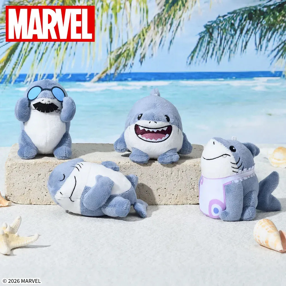 MARVEL Jeff the Land Shark Plush doll Toy Mascot Figure Complete set of 4 Japan