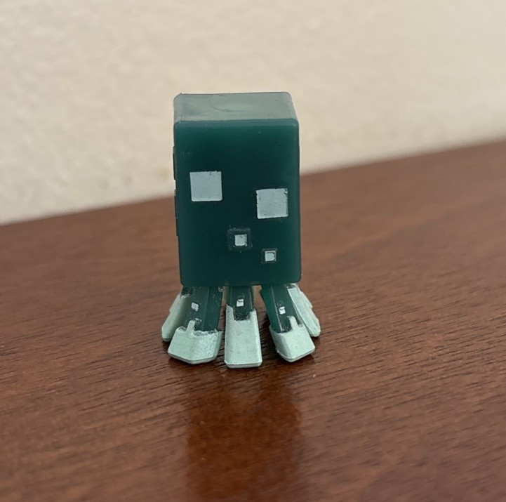 Minecraft Figures Earth Series 19 1″ Glow Squid Mini Figure Mojang