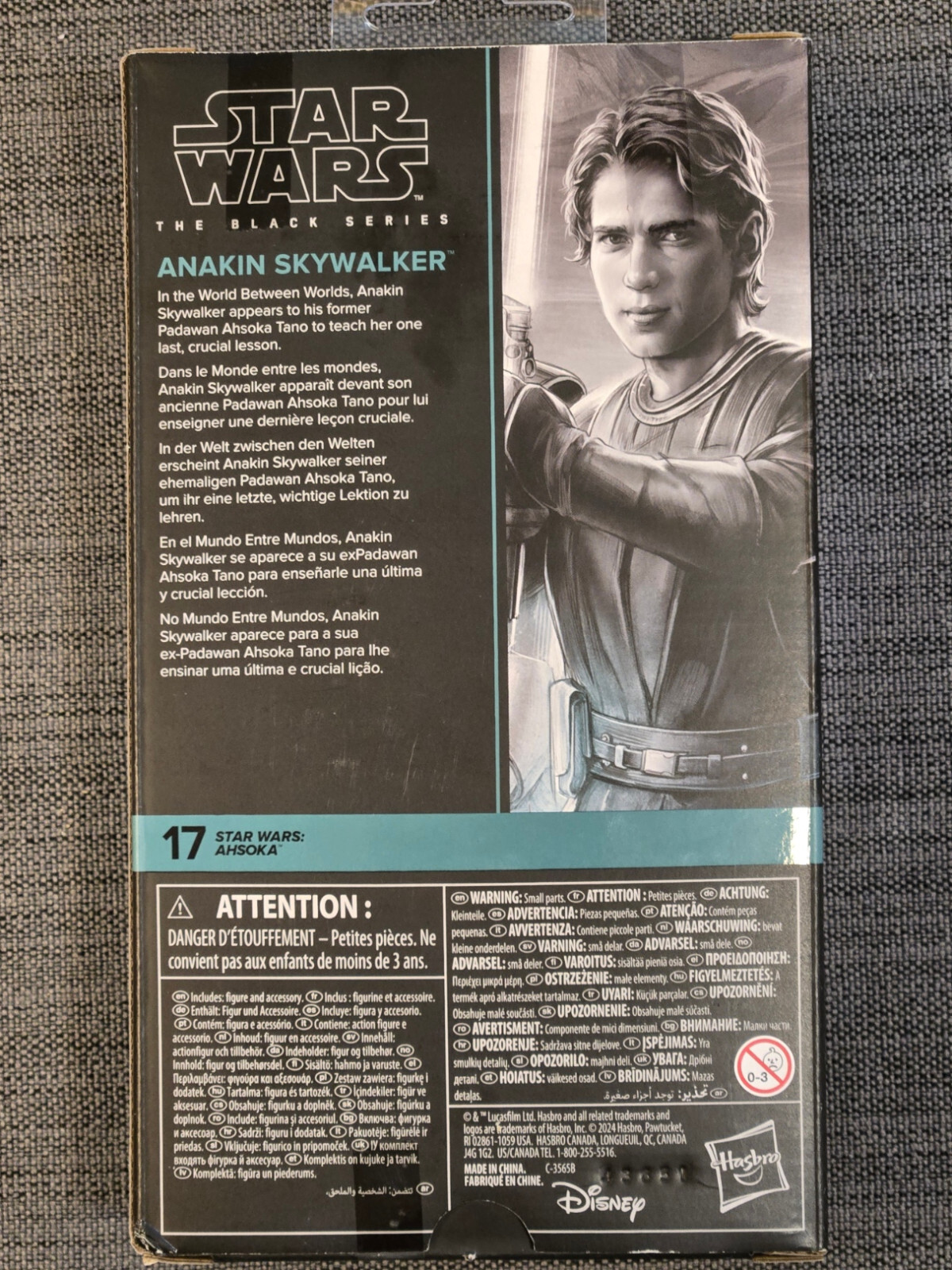 ANAKIN SKYWALKER Hasbro Star Wars Black Series 6″ Action Figure #17 Ahsoka MIB
