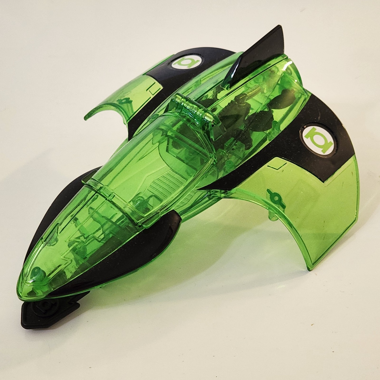 GREEN LANTERN Jet Airplane Transparent DC Comics Mattel 2009 Space Ship Missile