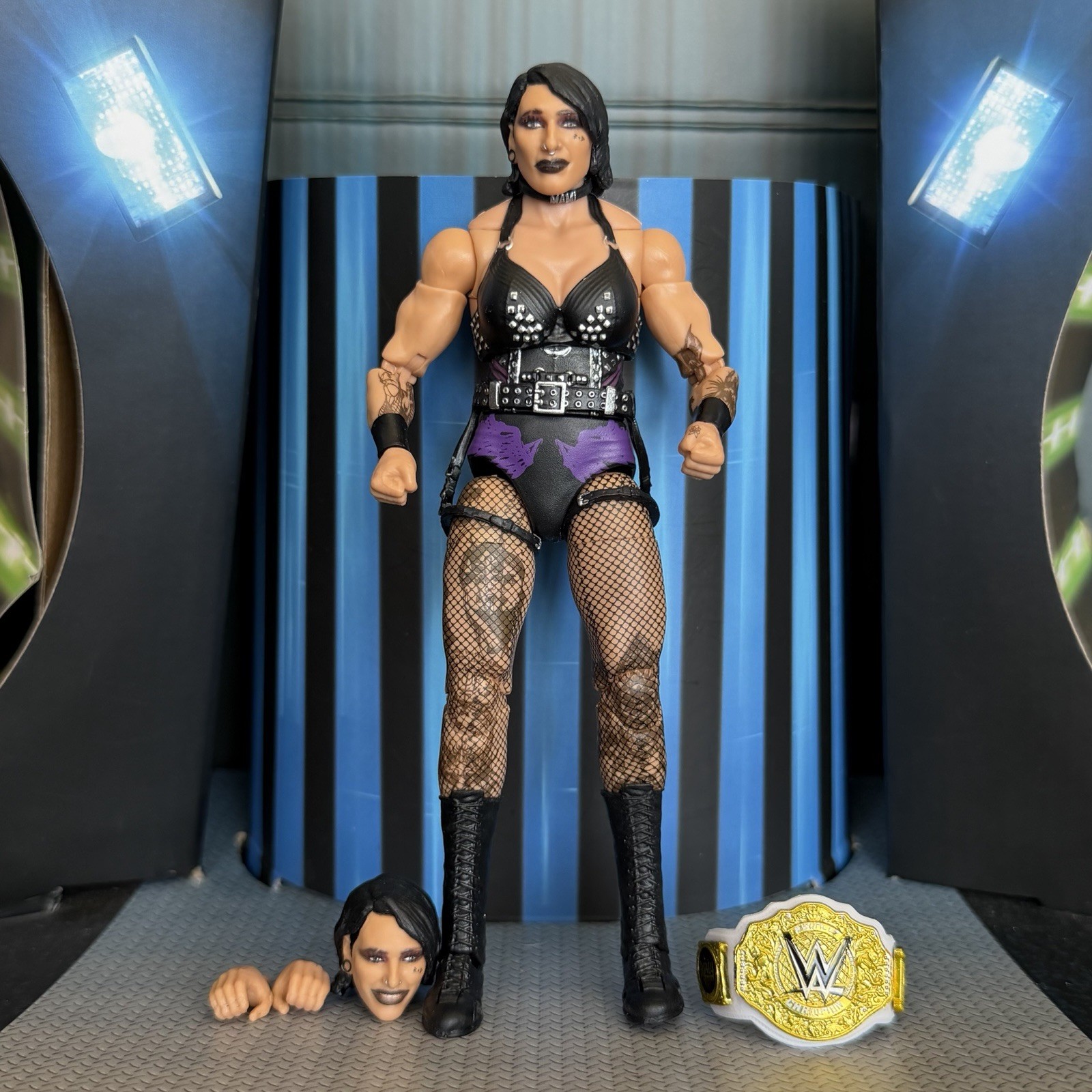 Mattel Creations WWE Ultimate Edition Rhea Ripley Figure 100% Complete