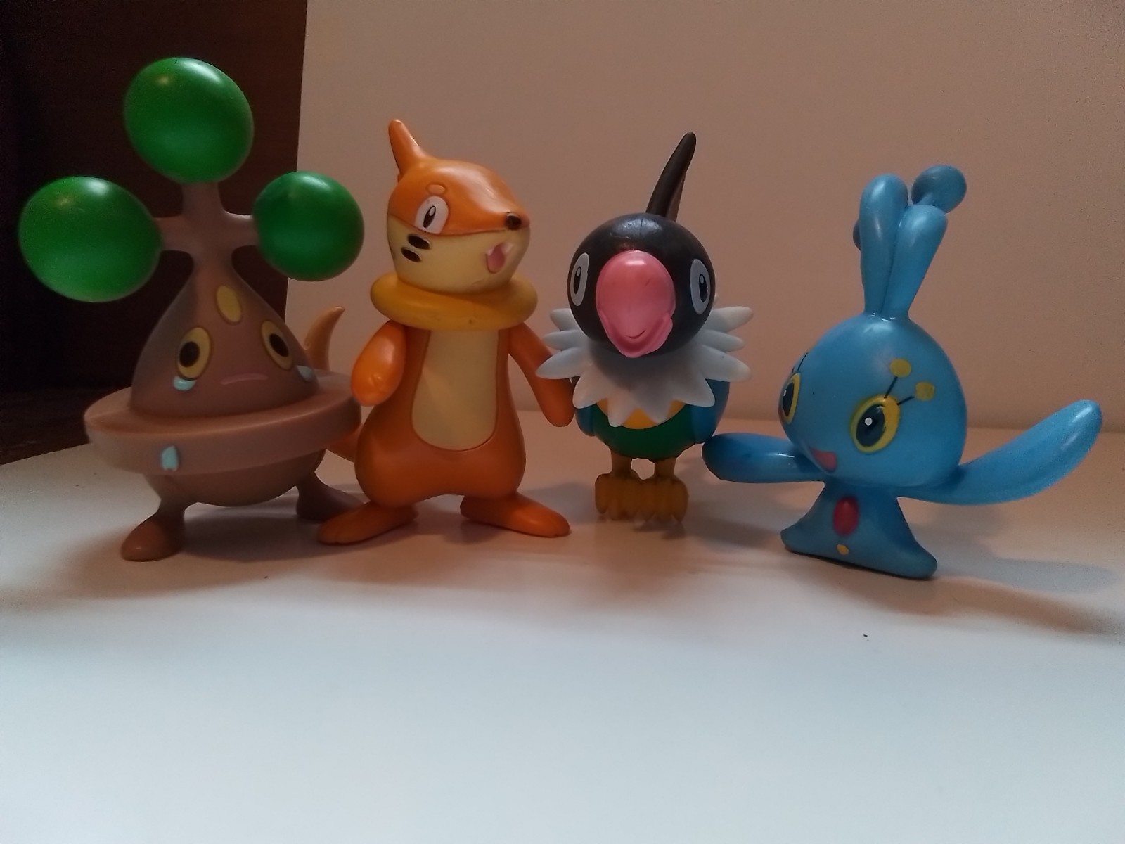Pokemon 2007 Jakks Pacific 3″ PVC Figure Lot Manaphy Buizel Chatot Bonsly