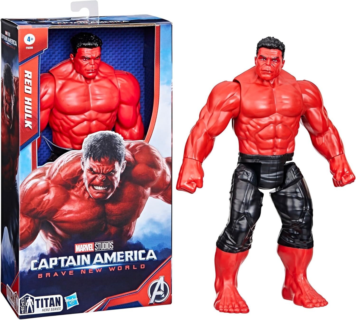 Marvel Captain America Brave New World Titan Hero Series Red Hulk Action Figure