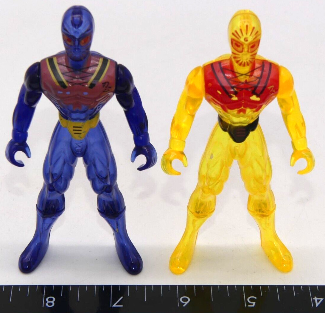 Lot of 2 Generic KO Ninja Super Hero Action Figure Toy NOT Spider-Man