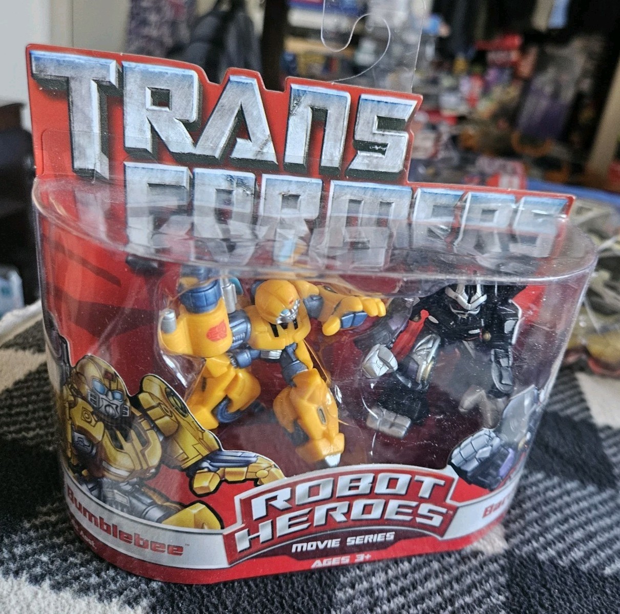 Transformers Robot Heroes Bumblebee Barricade Mosc