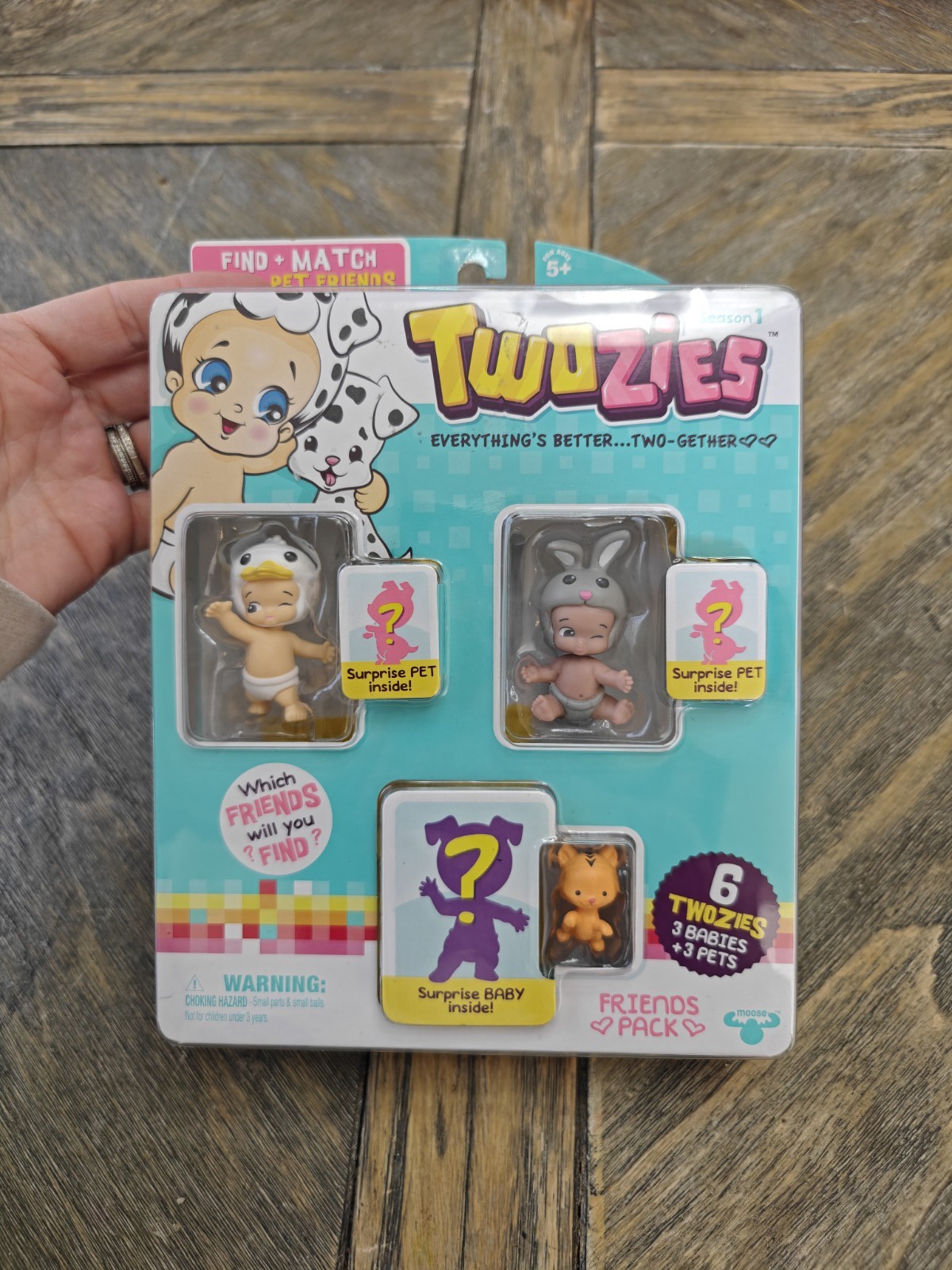 Twozies S1 Friends Pack 3 Babies and 3 Pets