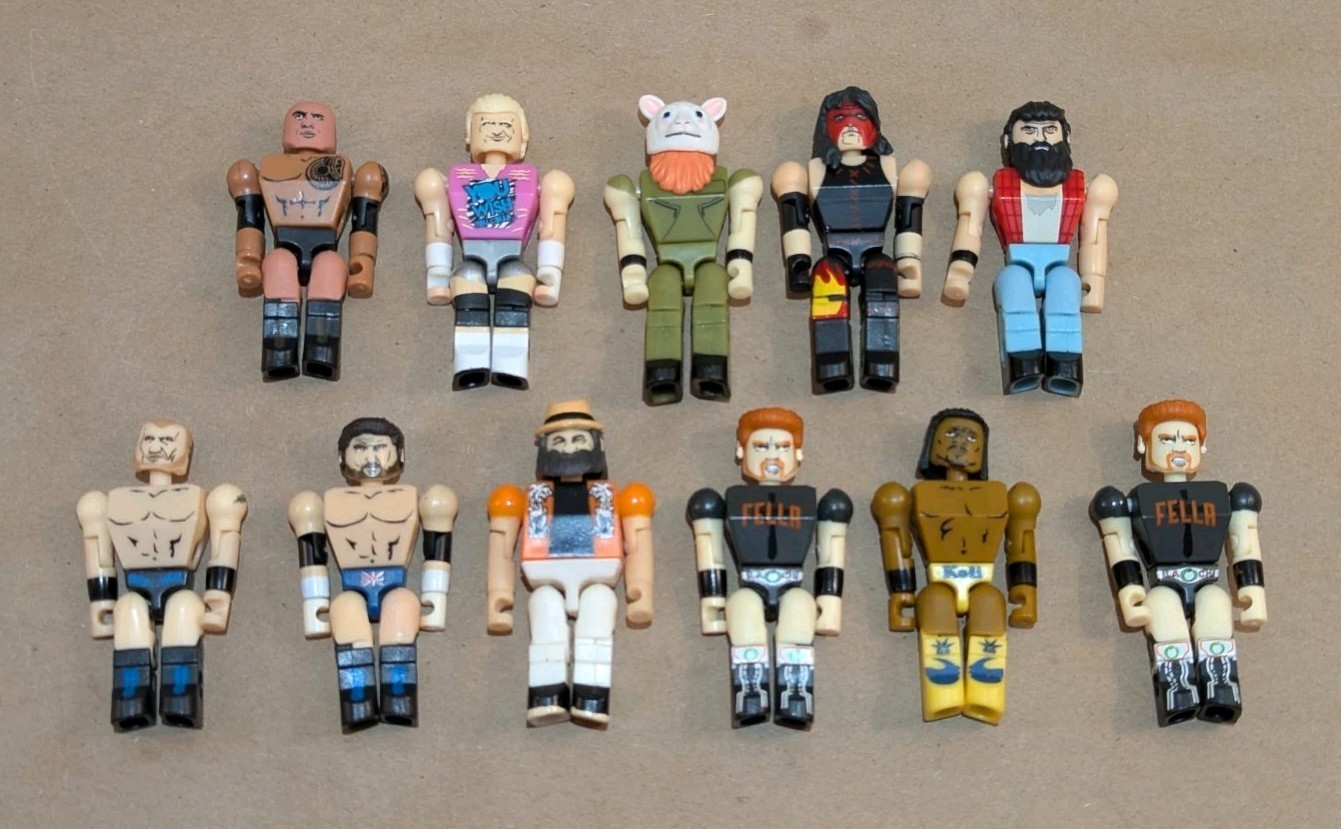 WWE Stack Down C3 Figures Lot of 11 Wyatt Family Luke Harper Randy Orton Rock