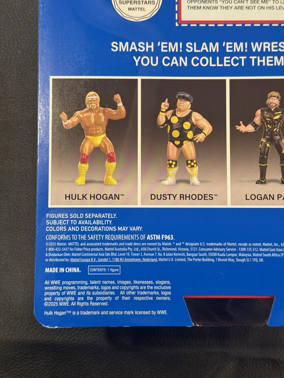 LJN WWE Wrestling Superstars John Cena Figure Blue Card Signed Target Exclusive
