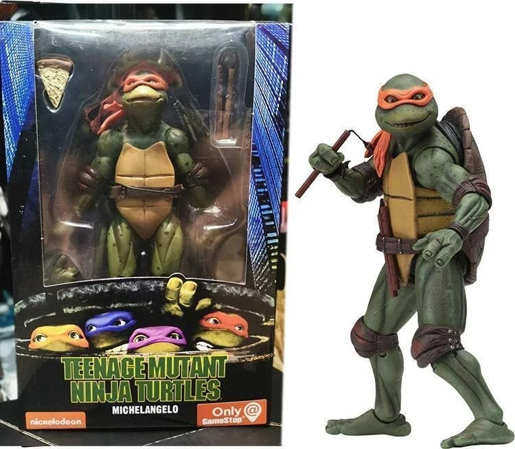 NECA Ninja Turtles 1990 Movie TMNT Teenage Toys Mutant 7″ Action Figure – BNIB