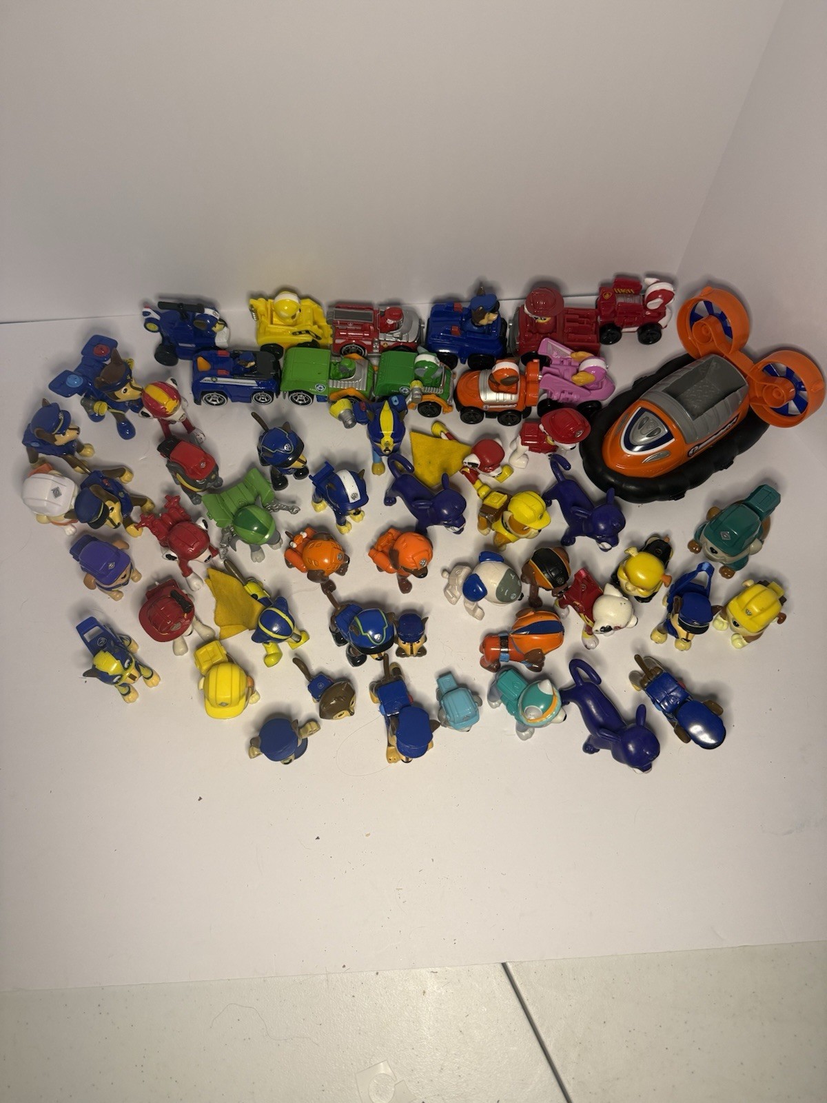 Paw Patrol Figures Lot of 52; 12 vehicles & 40 Figures – All Vary In Condition