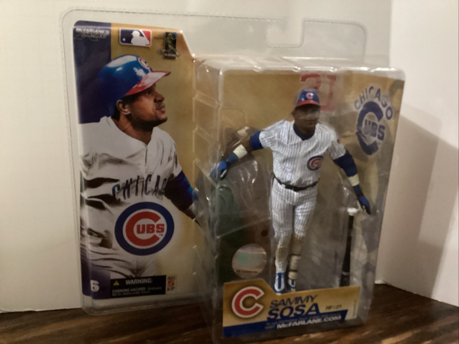 McFarlane’s MLB Chicago Cubs Action Figure Sammy Sosa Pinstripes Variant Sealed