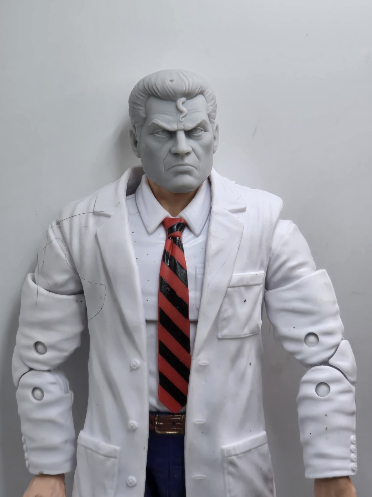 3d Printed EVIL SCIENTIST DR. VENOM HEAD 6″ 1:12 Classified/Legends