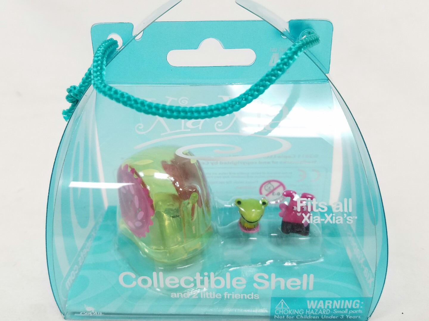 Xia Xia Pets Set of 8 Hermit Crab Collectible Shells and 2 Little Friends New