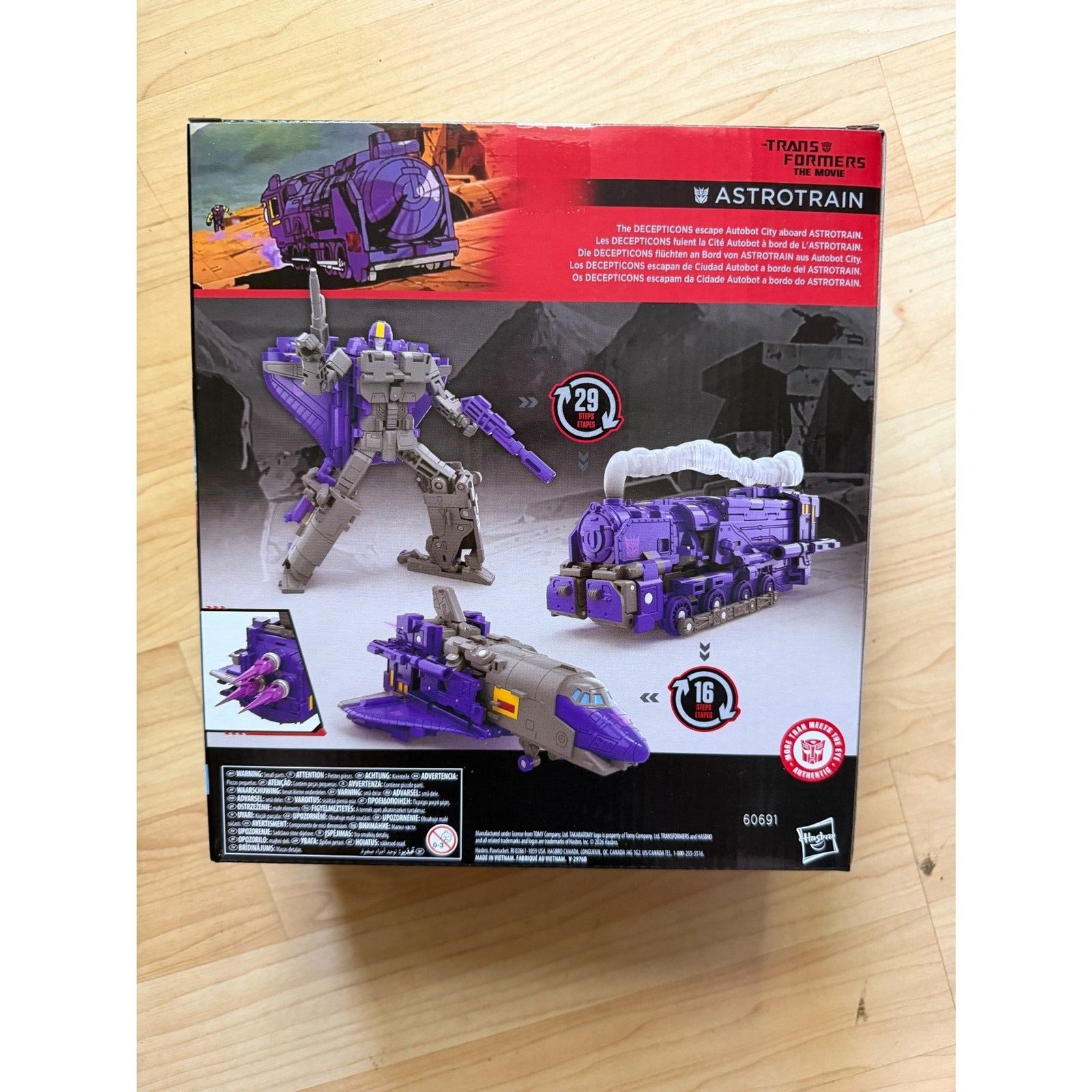 Transformers Studio Series 86 The Movie Leader Class Astrotrain Brand New Sealed