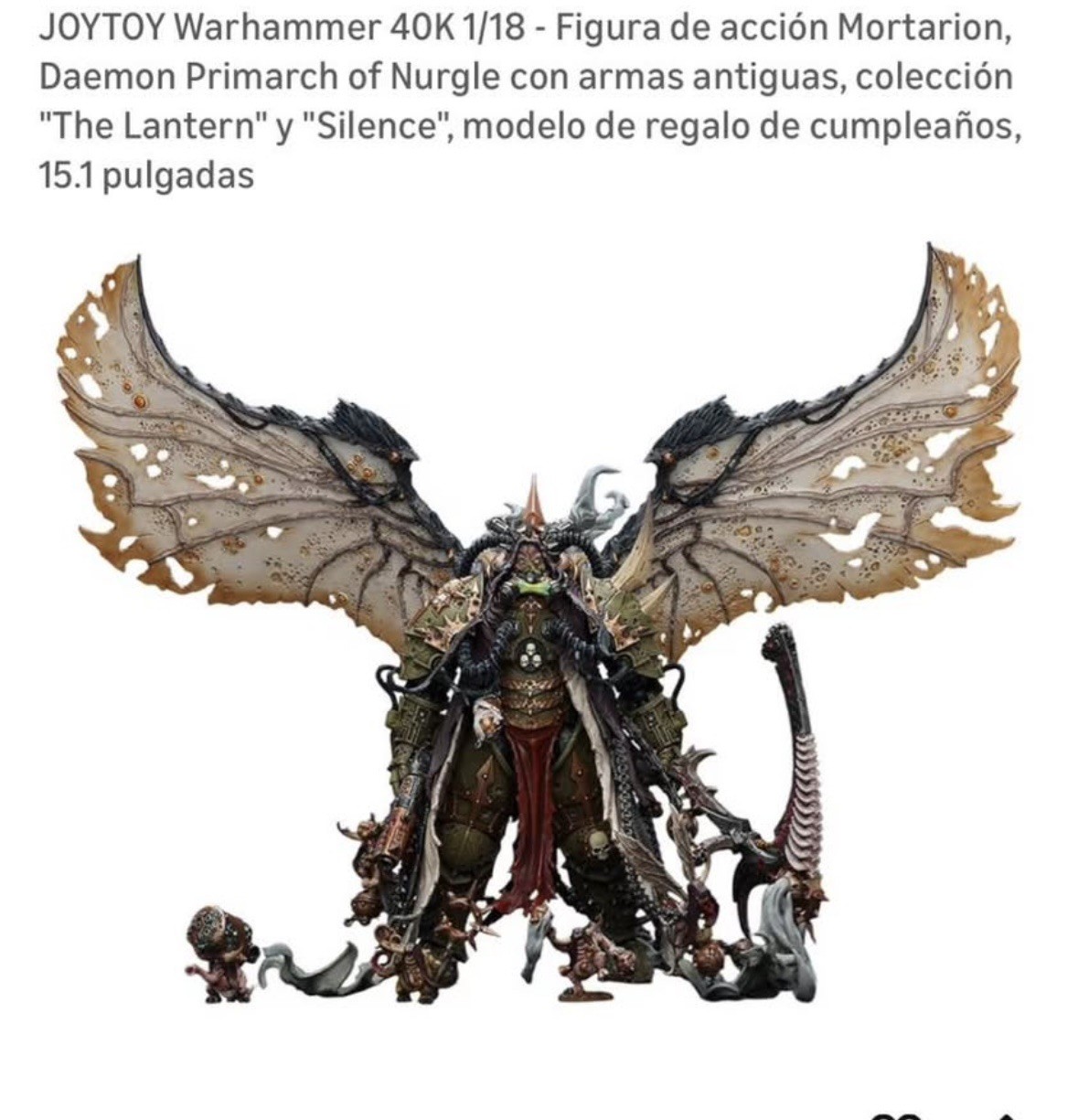 JOYTOY Warhammer 40K Death Guard Mortarion Daemon Primarch of Nurgle 1/18 Model