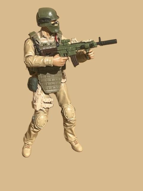 Gi Joe/Marauder Task Force Custom Roadblock Desert Assault w/weapons and access.