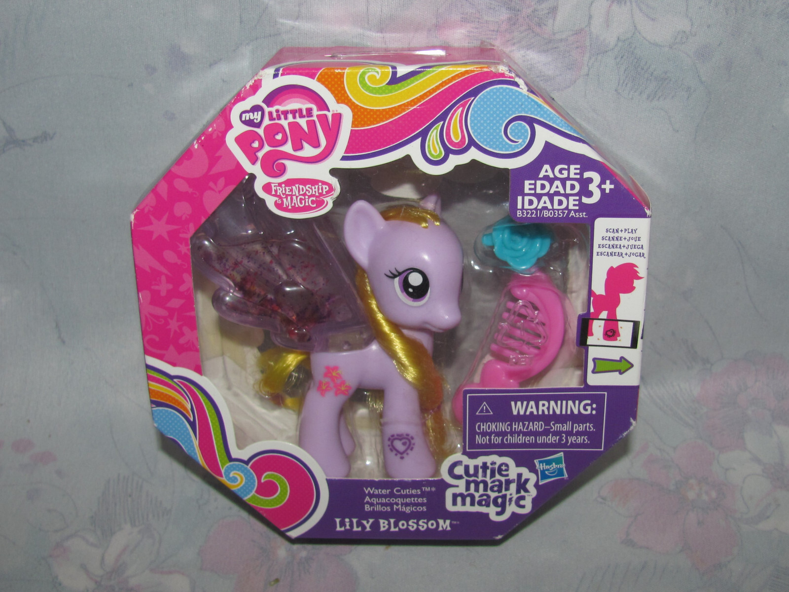 2015 My Little Pony MLP Cutie Mark Magic Lily Blossom Water Cuties – New Sealed