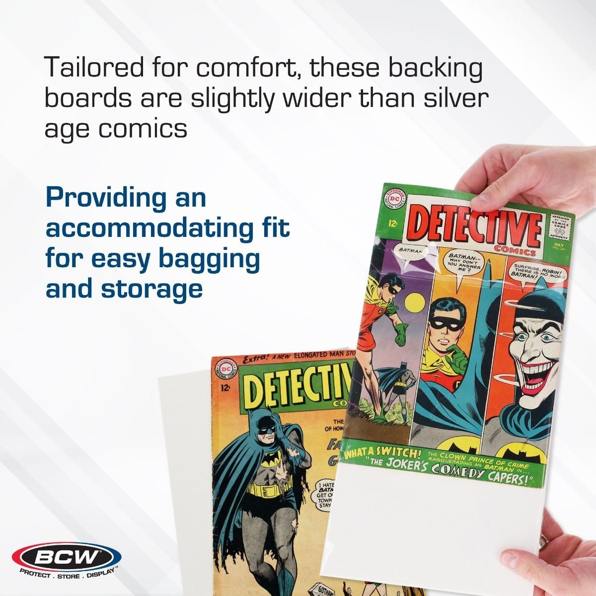 200 BCW Silver Age Comic Book Backer Boards Acid Free 24PT 7″ X 10 1/2″ 2 Packs