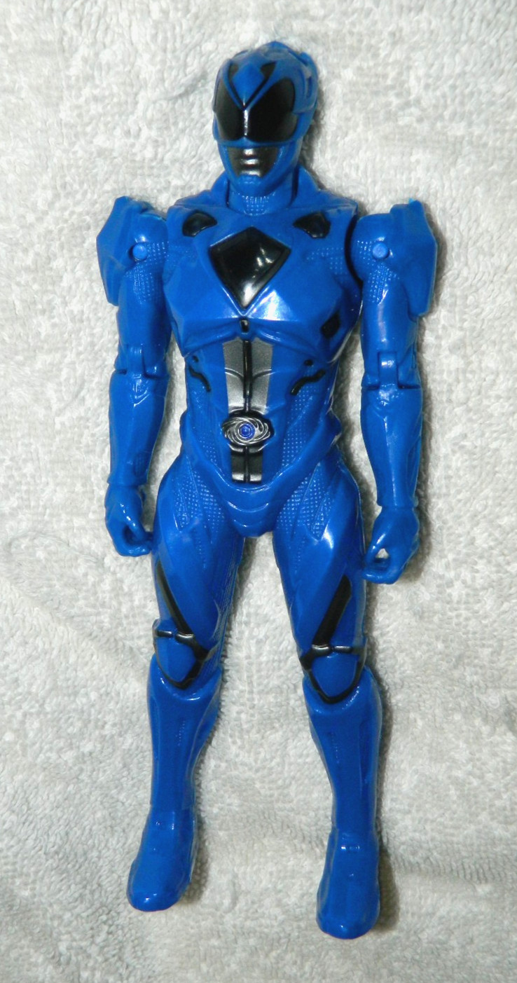 Bandai Power Rangers 2017 Morphin Power Blue Ranger Light Up 6″ TESTED