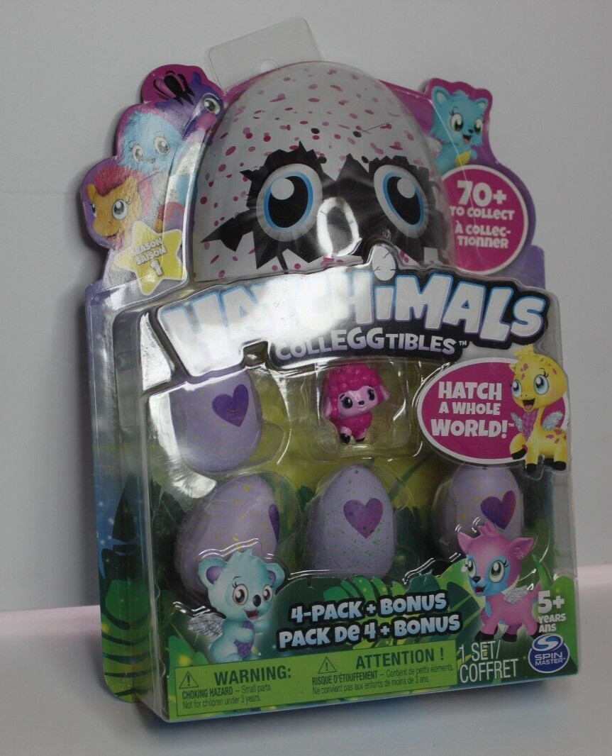 Hatchimals Cellecggtibles 4 Pack + Bonus 5+ Years Hatch the Whole World Season 1