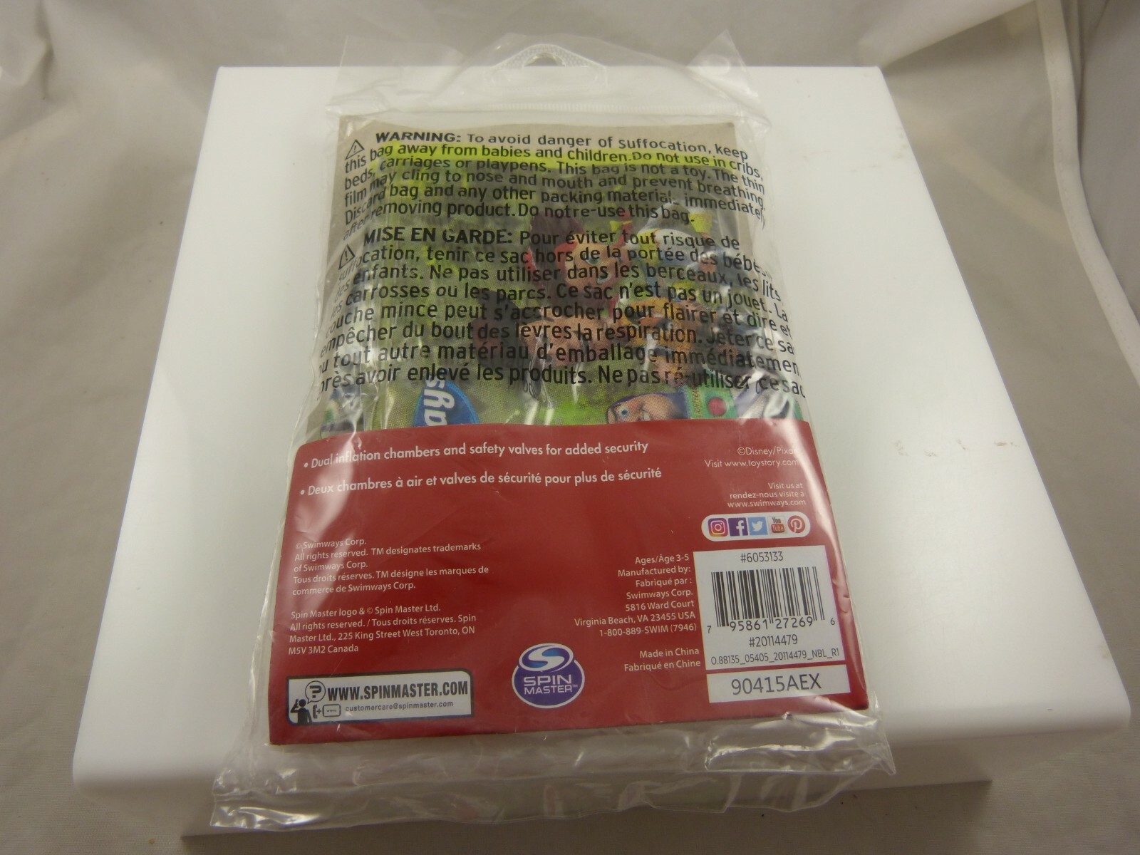 Toy Story Disney swimmies 3 D New swim age 3-5 years old pixar pool floaties