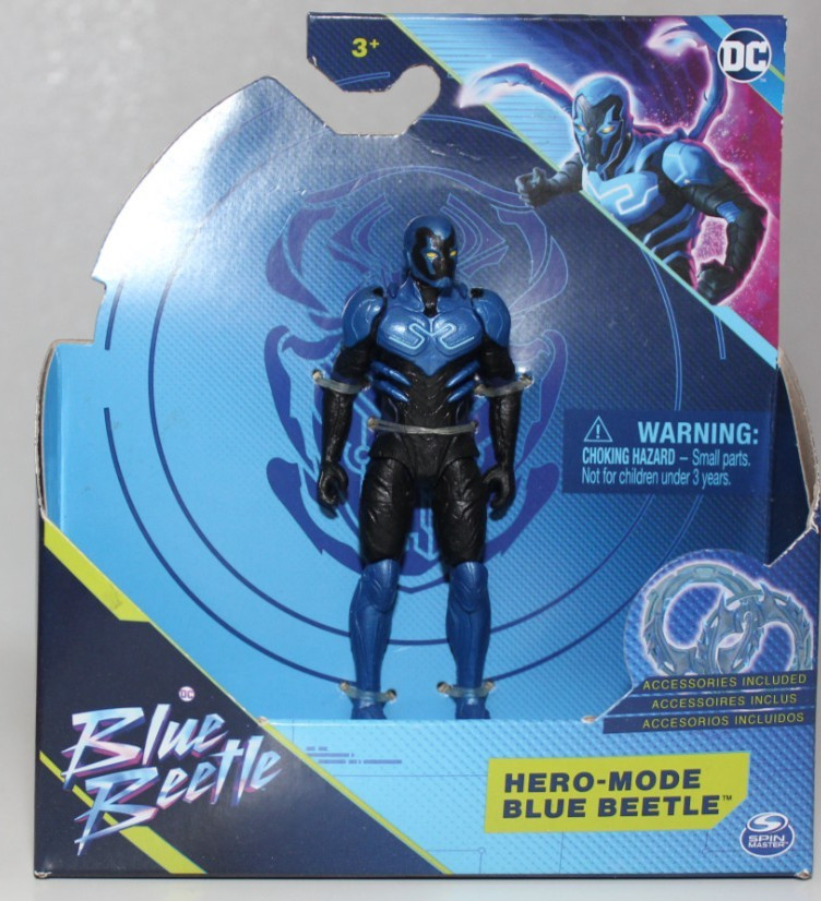 HERO MODE BLUE BEETLE MOVIE ACTION FIGURE DC COMICS SPIN MASTER NEW IN BOX 2023