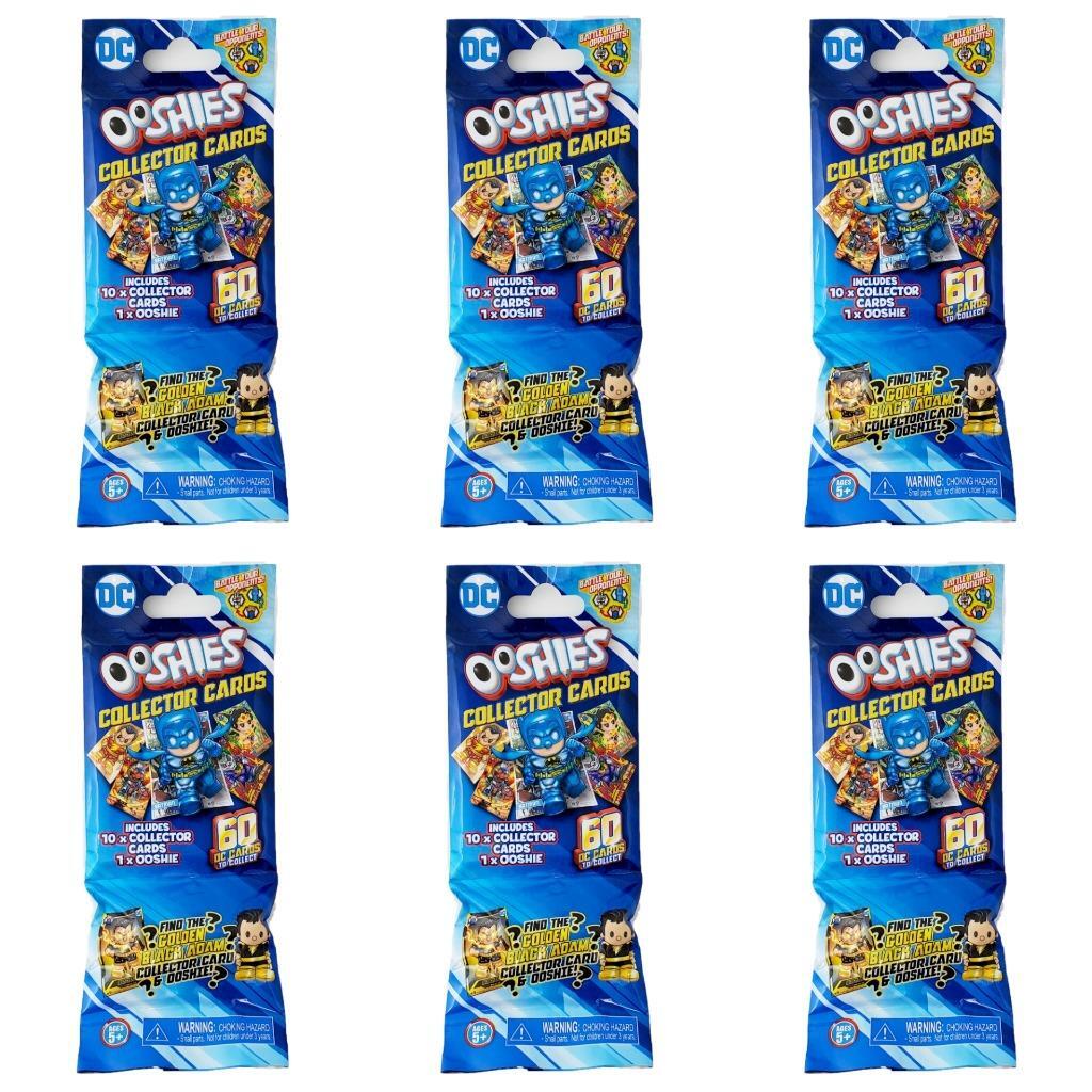 DC Comics Ooshies + Collector Cards – Lot of 6 Blind Packs