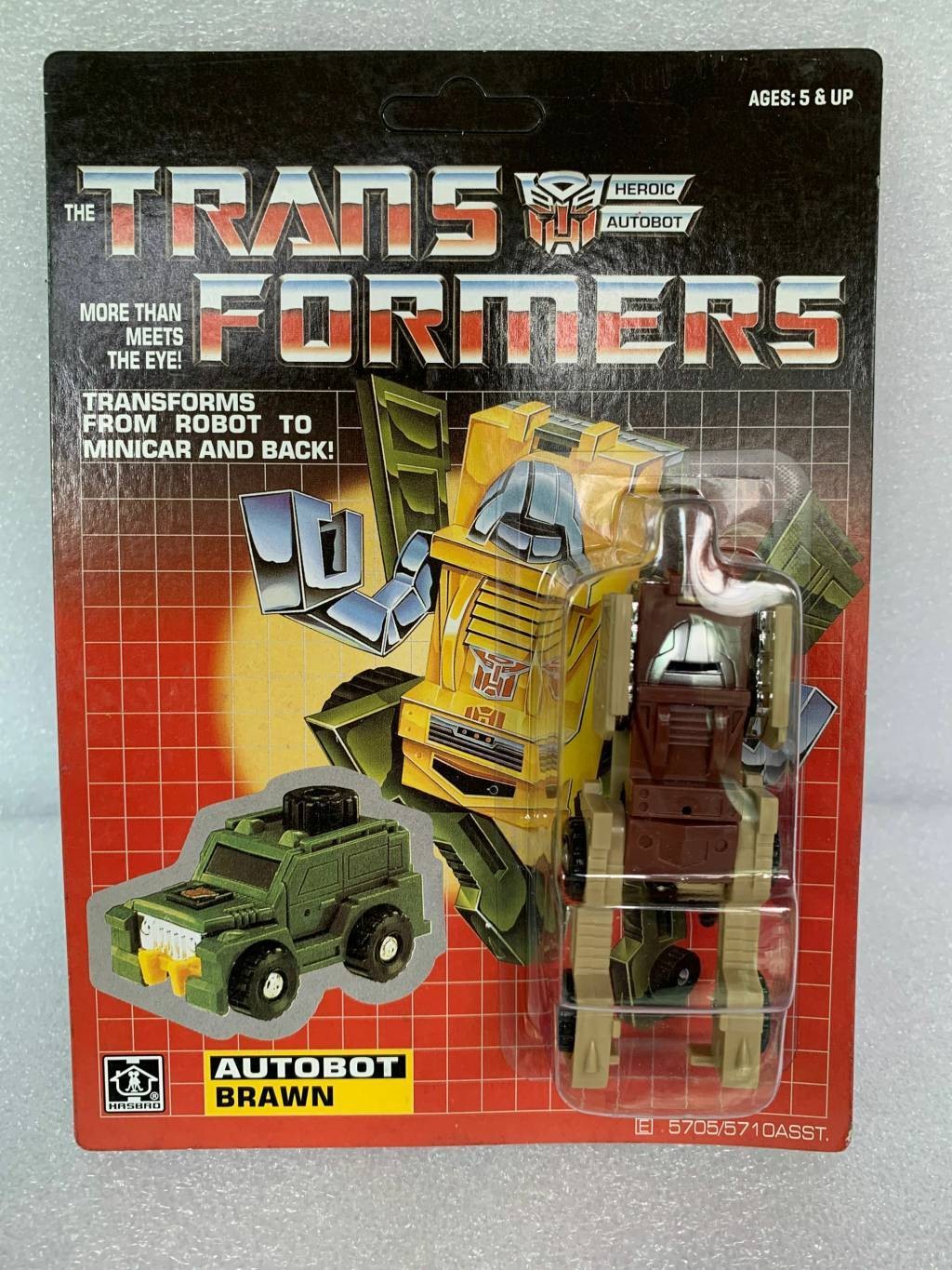 Transform G1 minibot autobot Brawn 6 color reissue mint MISB Free Shipping