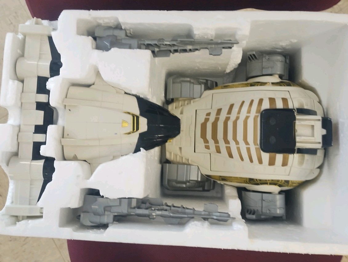 Power Rangers In Space Silver Titanus Carrier Zord with Damaged Box (As-Is)